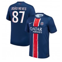 Paris Saint-Germain Joao Neves #87 Fußballbekleidung Heimtrikot 2024-25 Kurzarm